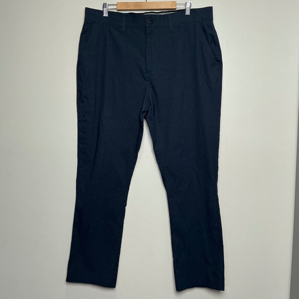 Orvis Tech Chino Pants Straight Fit Nylon Spandex Mens 40x32 Blue Outdoor EUC